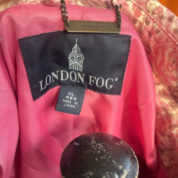 New London Fog floral rose Ladies XL ultimate trench coat double breasted - Picture 3 of 11